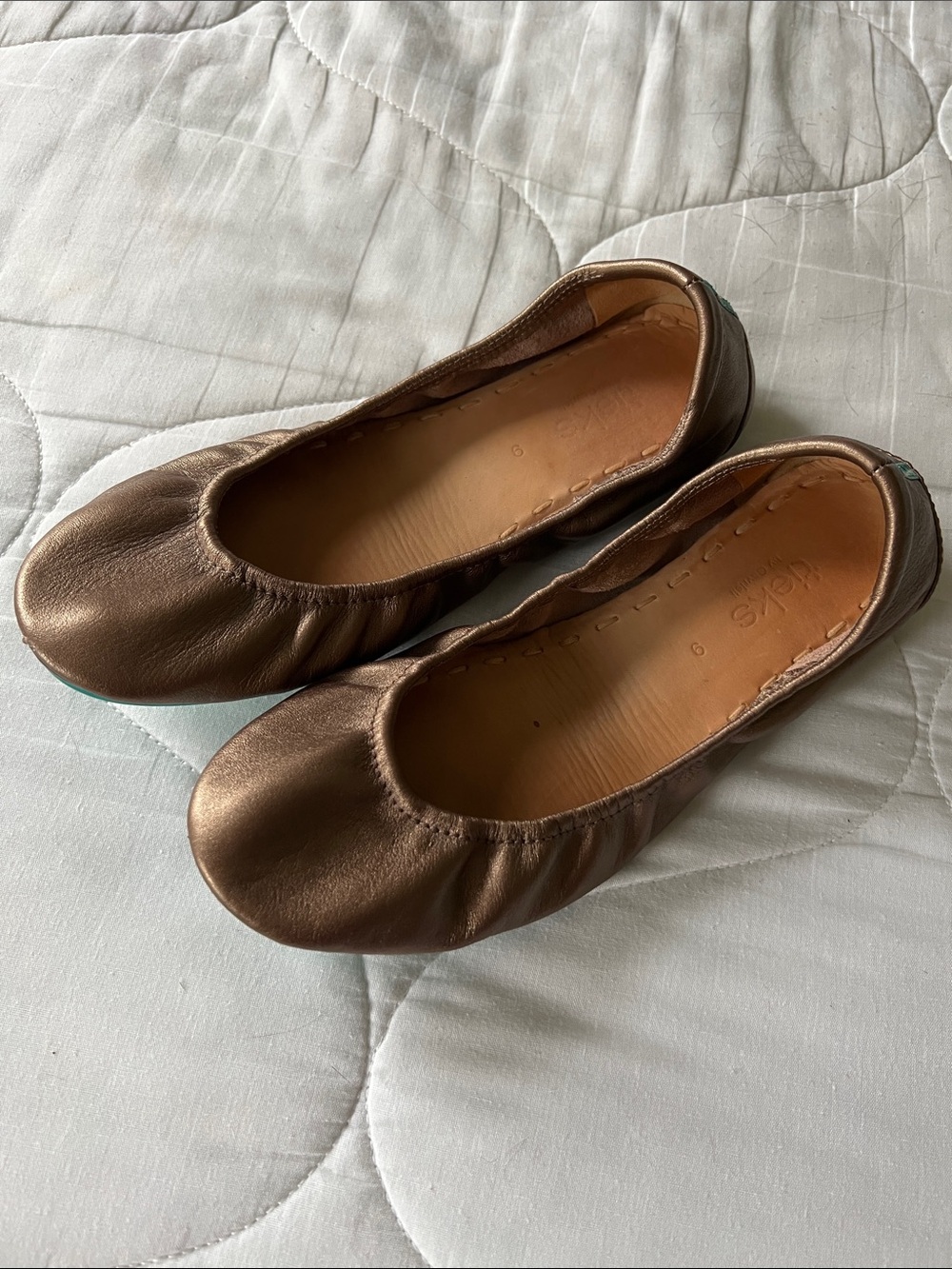 Tieks Metallic Bronze Ballet Flats